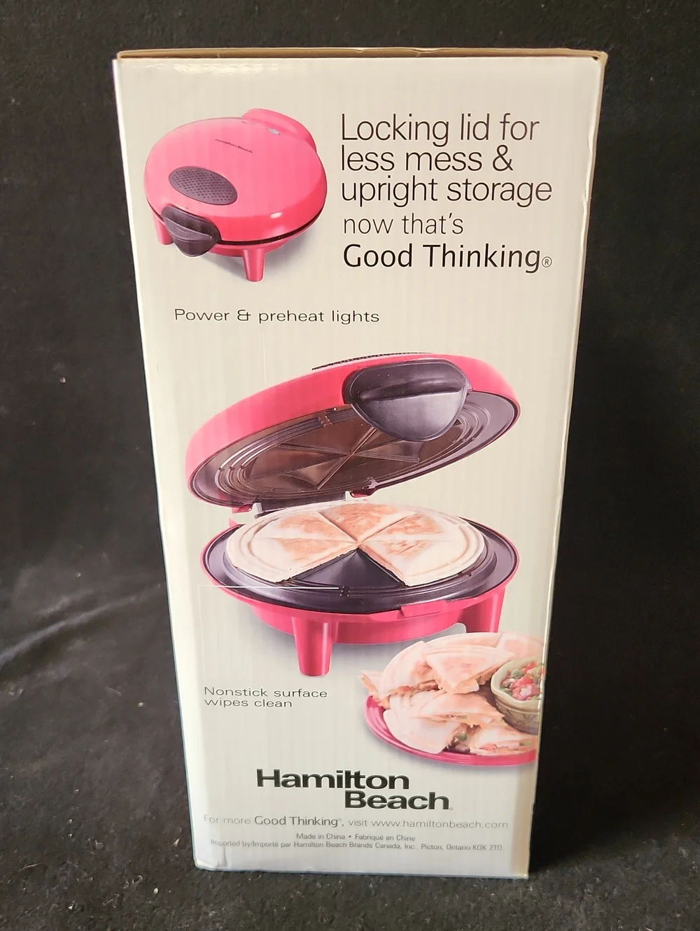 Hamilton Beach Red Quesadilla Maker - 6-Wedge Portable Cooker